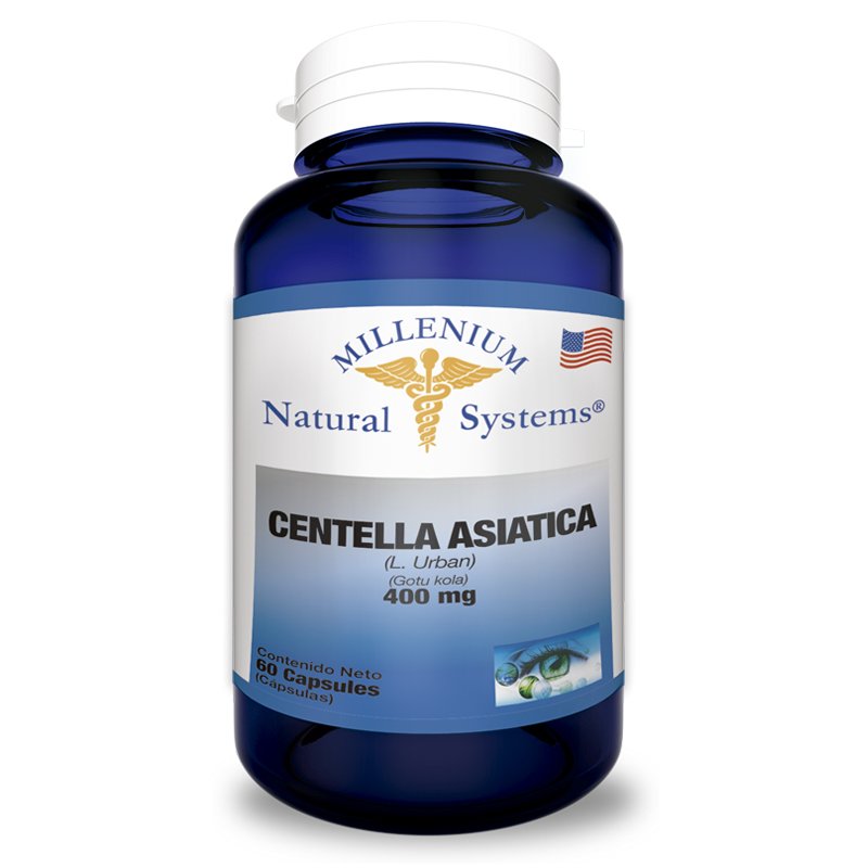 Centella Asiática 400 mg 60 Cápsulas Natural Systems