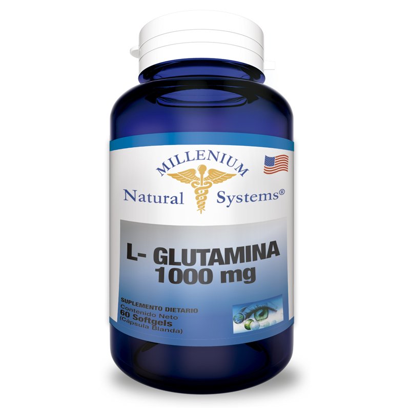 L Glutamine 1000 MG 60 softgels Millenium Natural Systems