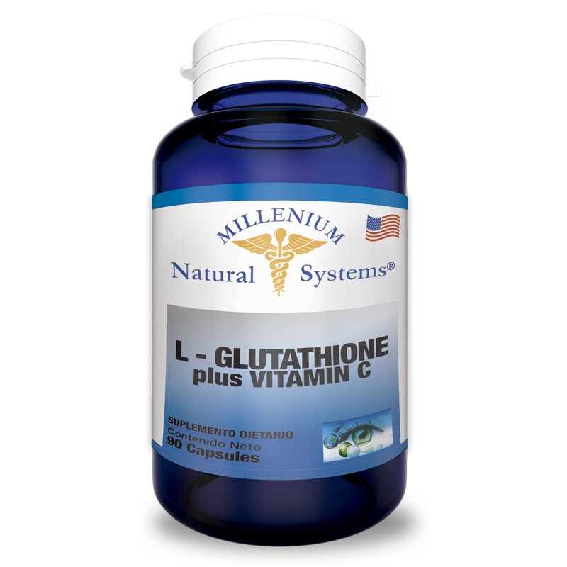 L-Glutathione Plus Vitamina C 90 Cápsulas Natural Systems