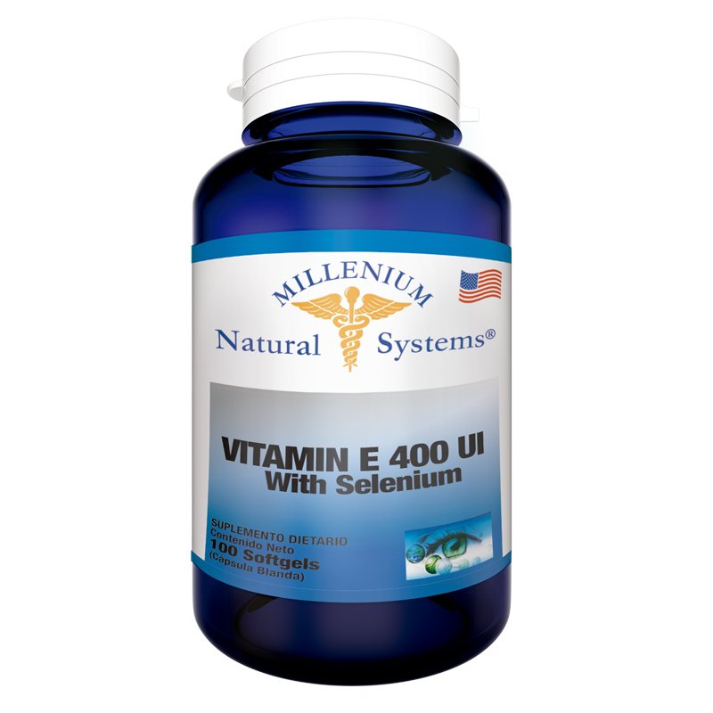 Vitamin E 400 UI + Zinc x 100 Softgels