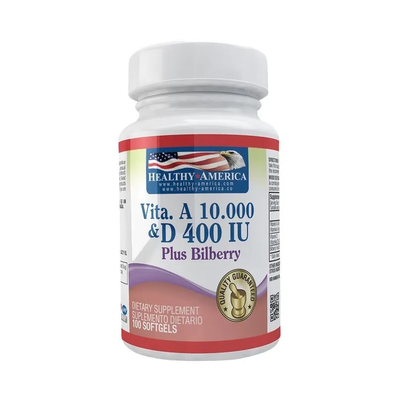 Vitamina A 10.000IU & Vitamina D 400IU 100 Softgels