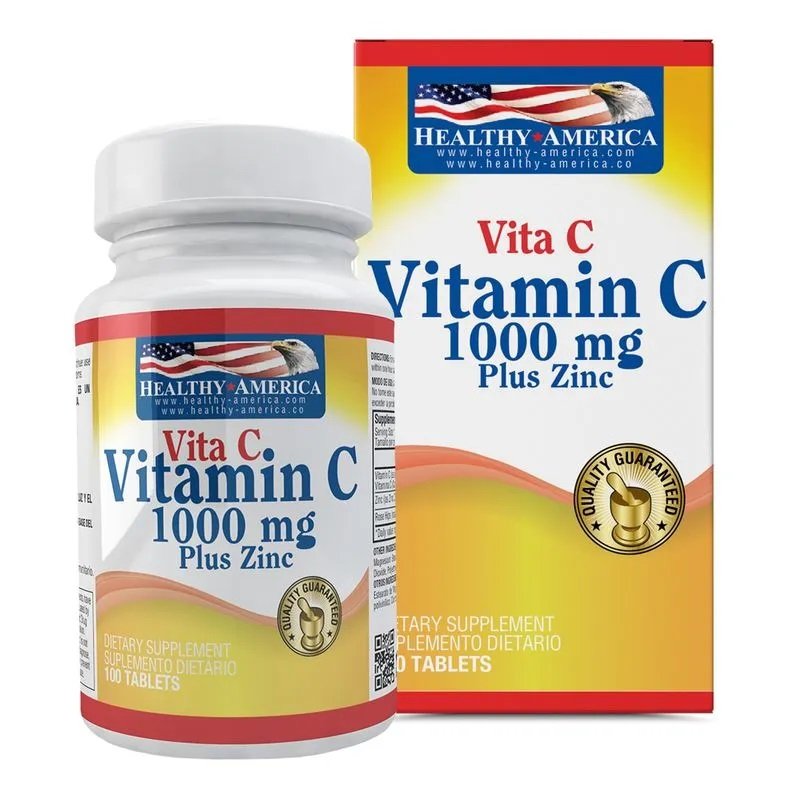 Vitamina C 1000 mg With Zinc 100 Tabletas