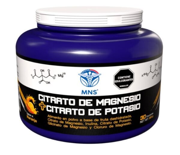 Citrato de Magnesio + Citrato de Potasio Sabor Naranja 300 g